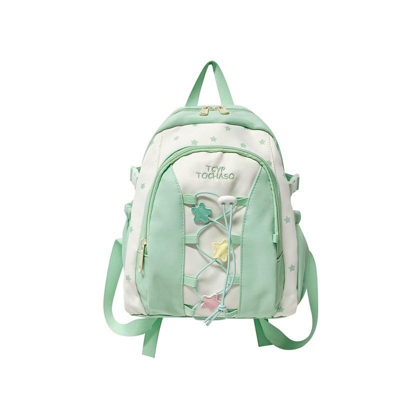 Print Drawstring Star Kids School Backpack Small Fresh Backpack Lightweight