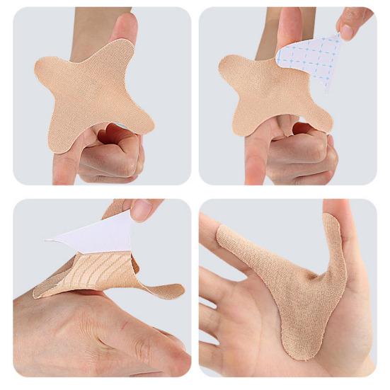 10 Pcs Precut Kinesiology Tape for Hand Waterproof Elastic Cotton Athletic Sports Tape for Pain Relief Support