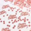 Rose Gold Birthday Confetti for Table Decor,271 PCS Glitter Happy Birthday Decorations for Party Supplies,Table Confetti