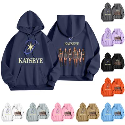 Ανδρικό/Γυναικείο Μοντέρνο Ελαφρύ Πουλόβερ με Μακριά Μανίκια και Τσέπες με Τυπωμένο Φούτερ