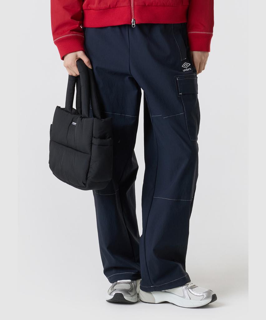 UMBRO Cotton-Touch Nylon Cargo Straight Pants Navy (Uq323Cpt95) (A Type)