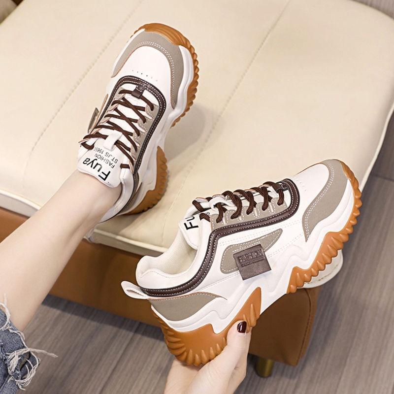 Spring and Autumn Women's Shoes New 2025 Popular Dad Shoes Children's Versatile Student Single Shoes Casual Versatile Comfortable Sports Shoes