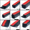 Large D Small D Car Door Seal Strip: Soundproof & Dustproof Rubber for Windshield & Console