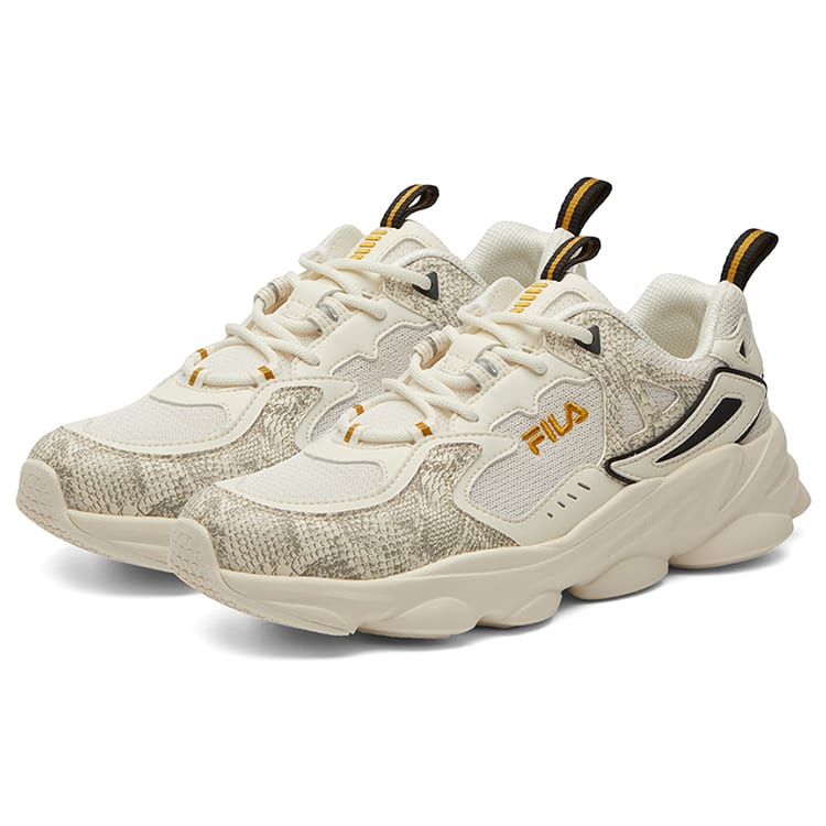 FILA Skipper Comfortable Low top Running Shoes Women's Milk White F12W041110FGF