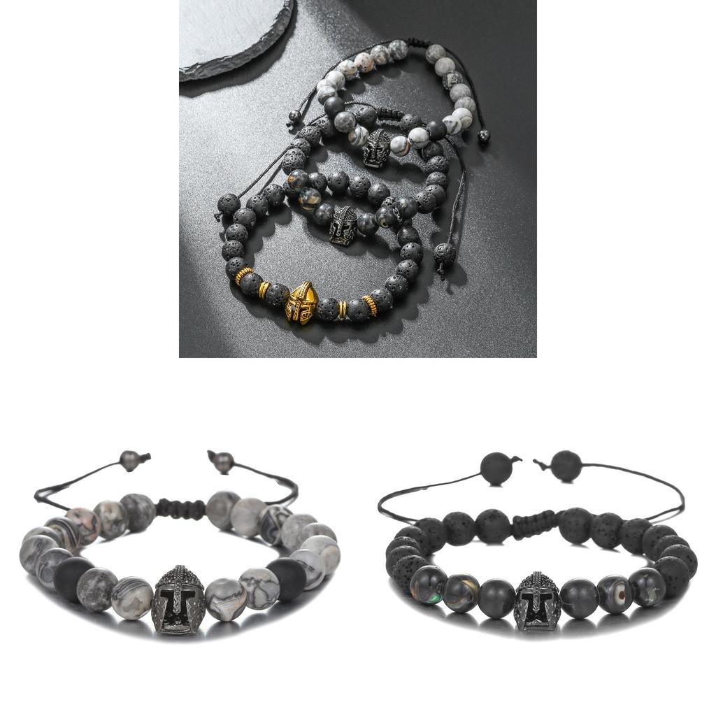 Handcrafted Agate Lava Stone Beaded Bracelet For Yoga And Travel Gifts