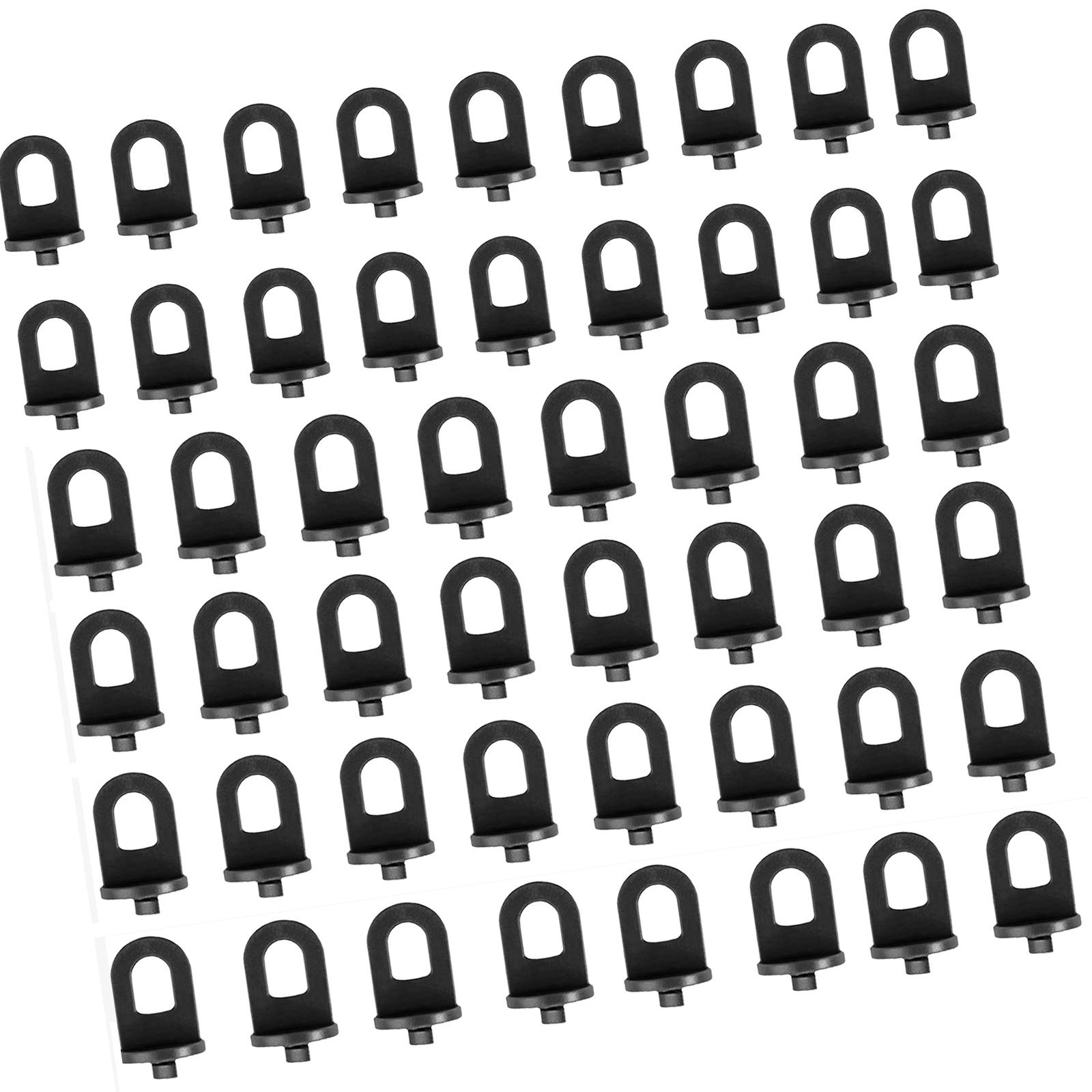 

50Pcs Plastic Plant Hangers for Greenhouse Gadgets Hook Flower Baskets Hanger Clip Hanging Tool for Home Commercial чёрный