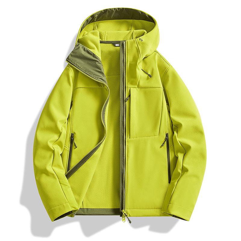 Unisex Windproof Waterproof Soft Shell Jacket - Outdoor, Warm, Casual Autumn/Winter Coat for Mountaineering