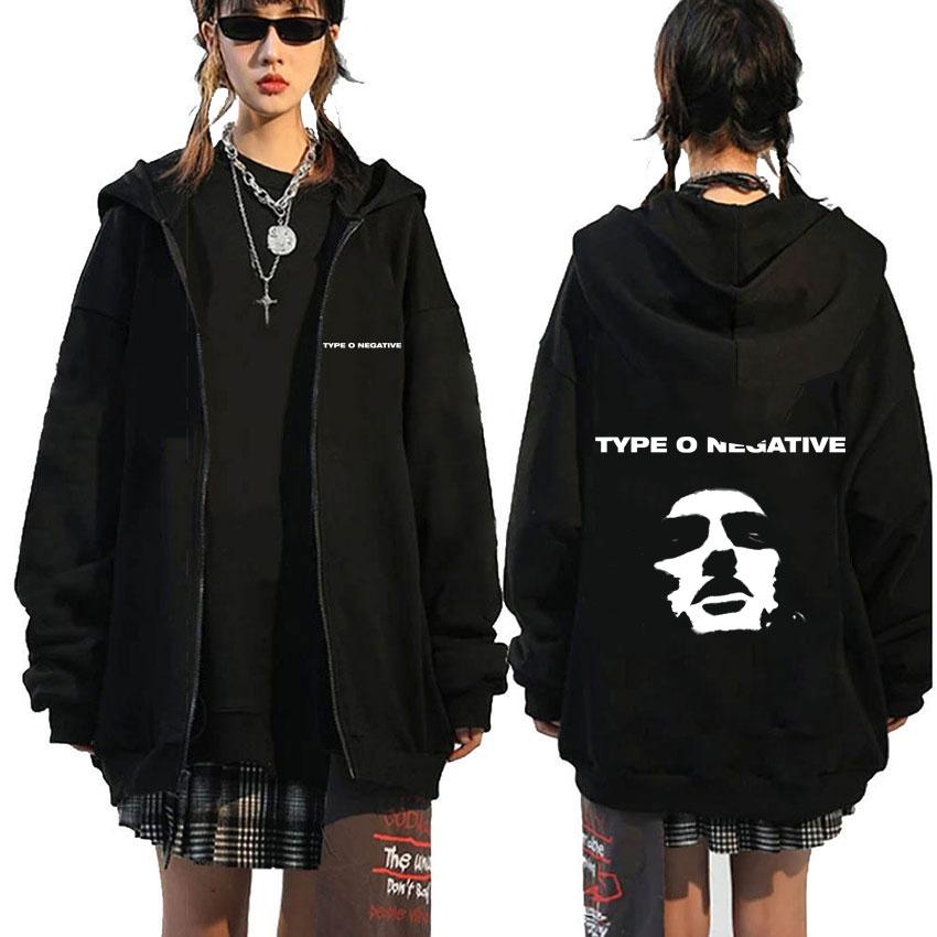 Rock Band Type O Negative Suspended in Dusk Essential Zipper Hoodie Men Women Casual Vintage Zip Up Jacket Male Oversize Hoodies