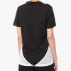 Adidas Logo Color Block Knitted Breathable Sweat-Absorbing Round Neck Short Sleeve T-Shirt Women T-Shirt Black CY7367