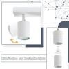Ceiling Light - NETTLIFE - GU10 5x - White - Metal - 350° Adjustable