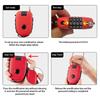 Durability Retractable Wire Lock With Code Multipurpose Combination Lock for Outdoor Bike Scooters Suitcases
