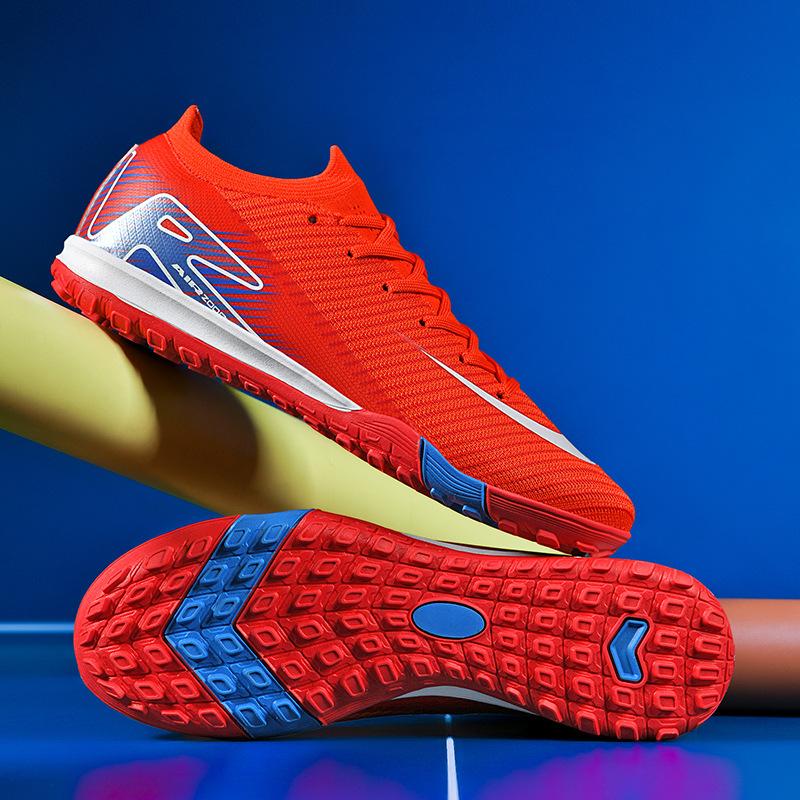 

Летающие тканые футбольные бутсы мужские новые низкие шипы 15 молодежные тренировочные шипы футбольные бутсы 45 ярко-красный