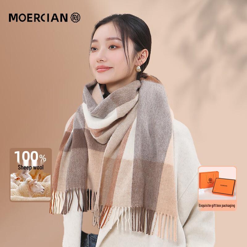 Muerxi Women's 100% Wool Scarf