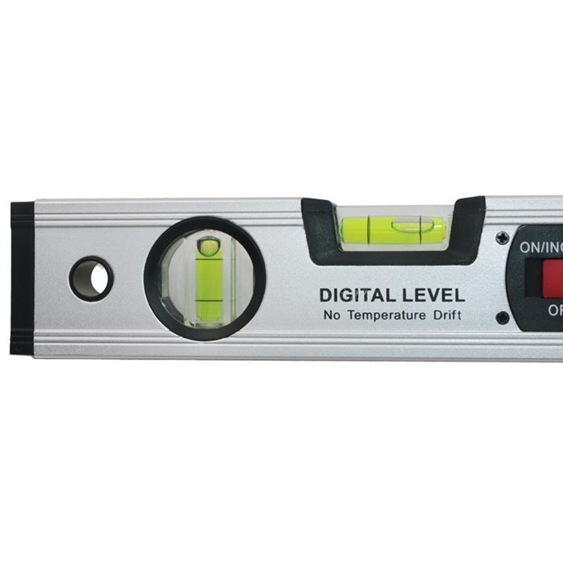 400mm Digital Level Digital Spirit Level and Protractor, Level, Inclinometer Gauges Finder Bubble Base-A33R