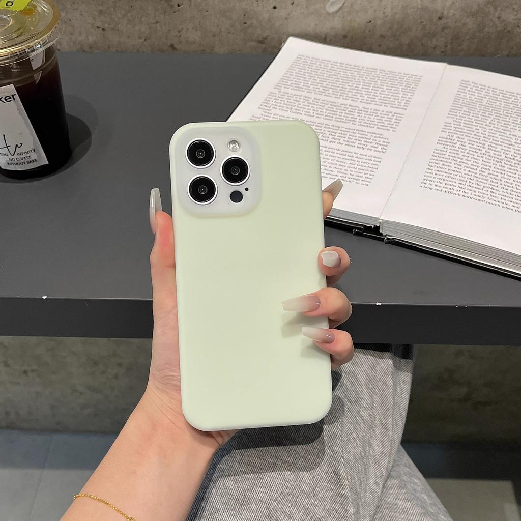 Jelly Liquid Silicone Is Suitable for iPhone17 Integrated Button Mobile Phone Case, Apple 15 All-inclusive Fine Hole Protective Case 14.