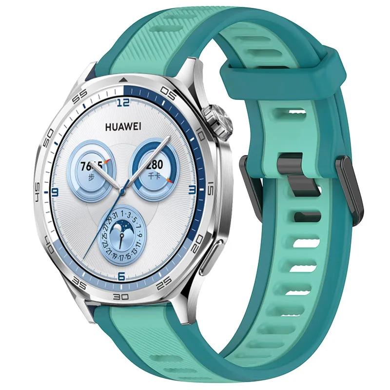 22mm 20mm 18mm Silicone Strap For Huawei Watch GT5/4/3/2 Pro Sports Bracelet Huawei Watch 5 46mm Xiaomi Watch S4 S3 S2 Wristband