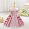 Girls' Formal Princess Dress - Floral Lace Mesh with Flower Detail, Ideal for Weddings