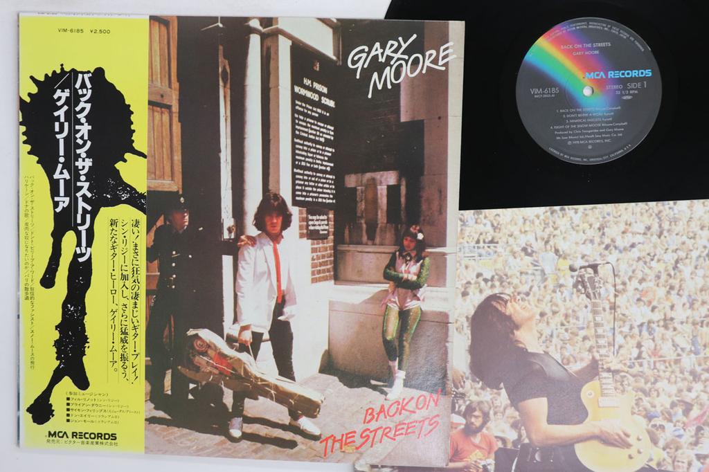 LP Record GARY MOORE Back On The Streets VIM6185 MCA 1978 Japan Obi Rock Used