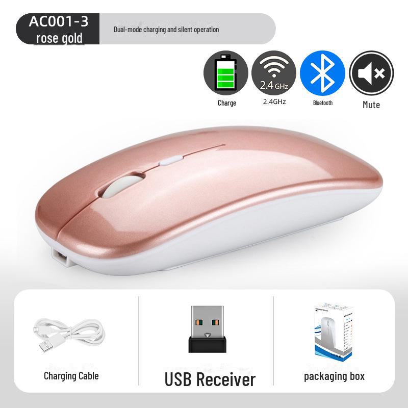 Ultra-Thin Portable Luminous Bluetooth Wireless Mouse