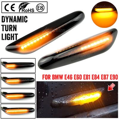 Sequentielles Blinken der LED-Seitenmarkierungsleuchte für Blinker für BMW E60 E61 E90 E91 E87 E81 E83 E84 E88 E92 E93 E82 E46 1 3 5 Serie