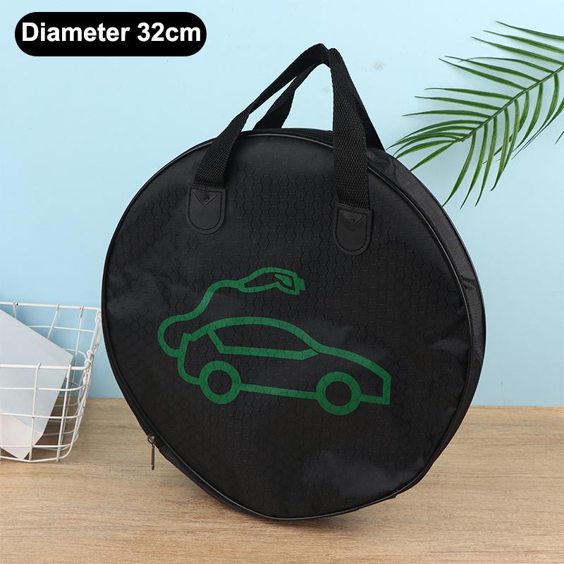 Electric Car Battery Jumper Cable Storage Bag Waterproof Ev Car Rechargeable Gun Storage Organizer For Charging Cables Cords