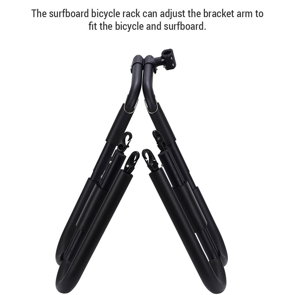 Bike Surfboard Rack Holder Double-Board Portable Adjustable Side Carrier Surf Rack Wakeboard Wind