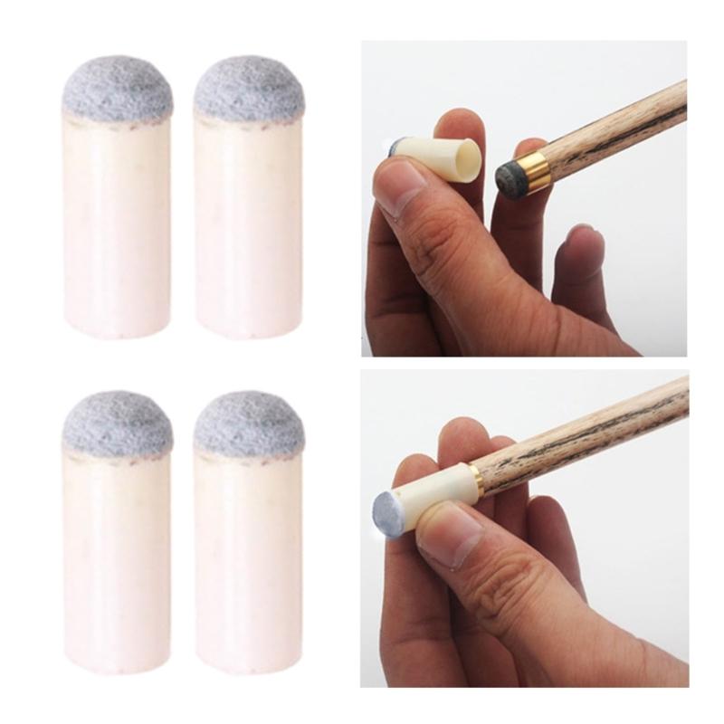 10pcs Slip On Pool Cue Tips Replacement Billiard Cue Tips Snooker Cue Ferrules Billiard Accessories Easy to Install