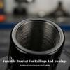 Tube Bracket with Socket Marine-Grade End Support Rust-Resistant