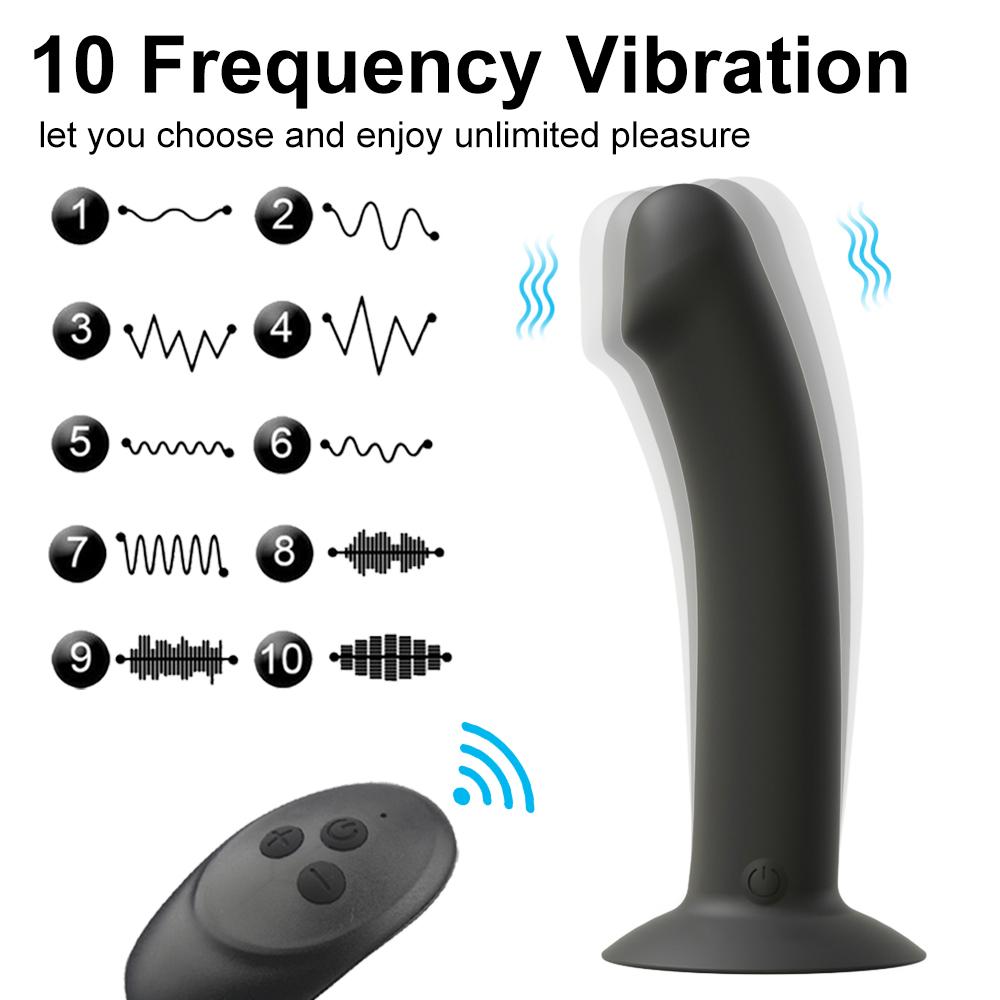 Anal Plug Prostate Massager Sex Products Wireless Remote Vaginal Stimulator with Sucker Silicone Dildo Sex Toys for Man Woman