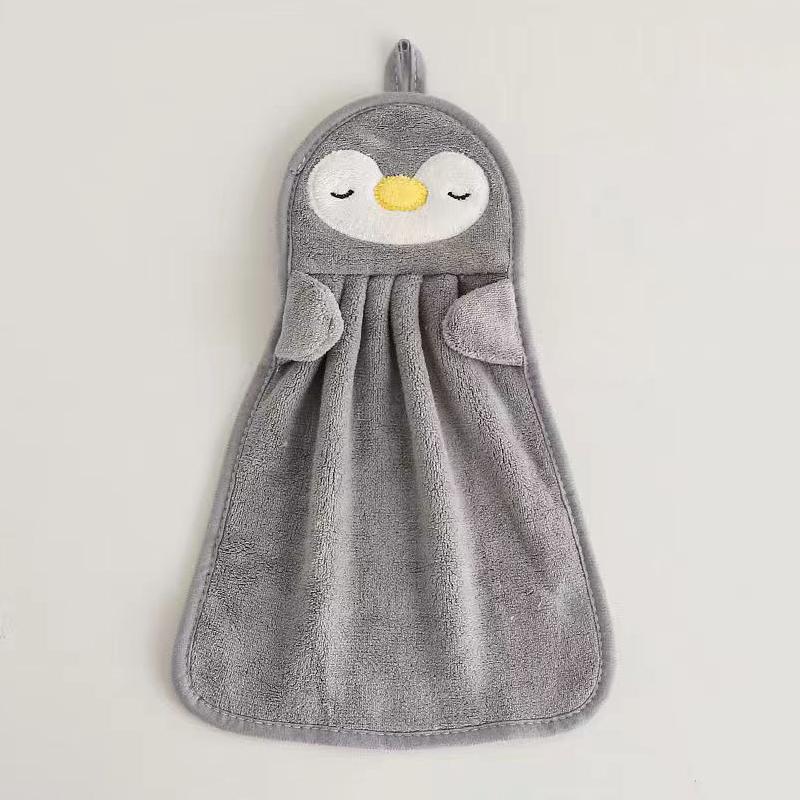 Super Absorbent Cute Duck Hand Towel Household Microfiber Kitchen Towel High-efficiency Tableware Cleaning Towel Kitchen Tools серый