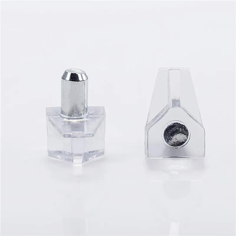 100pcs Transparent Shelf Studs Pegs Plastic Laminate Support Cabinet Wardrobe Shelves Glass Plate Support Furniture Hardware