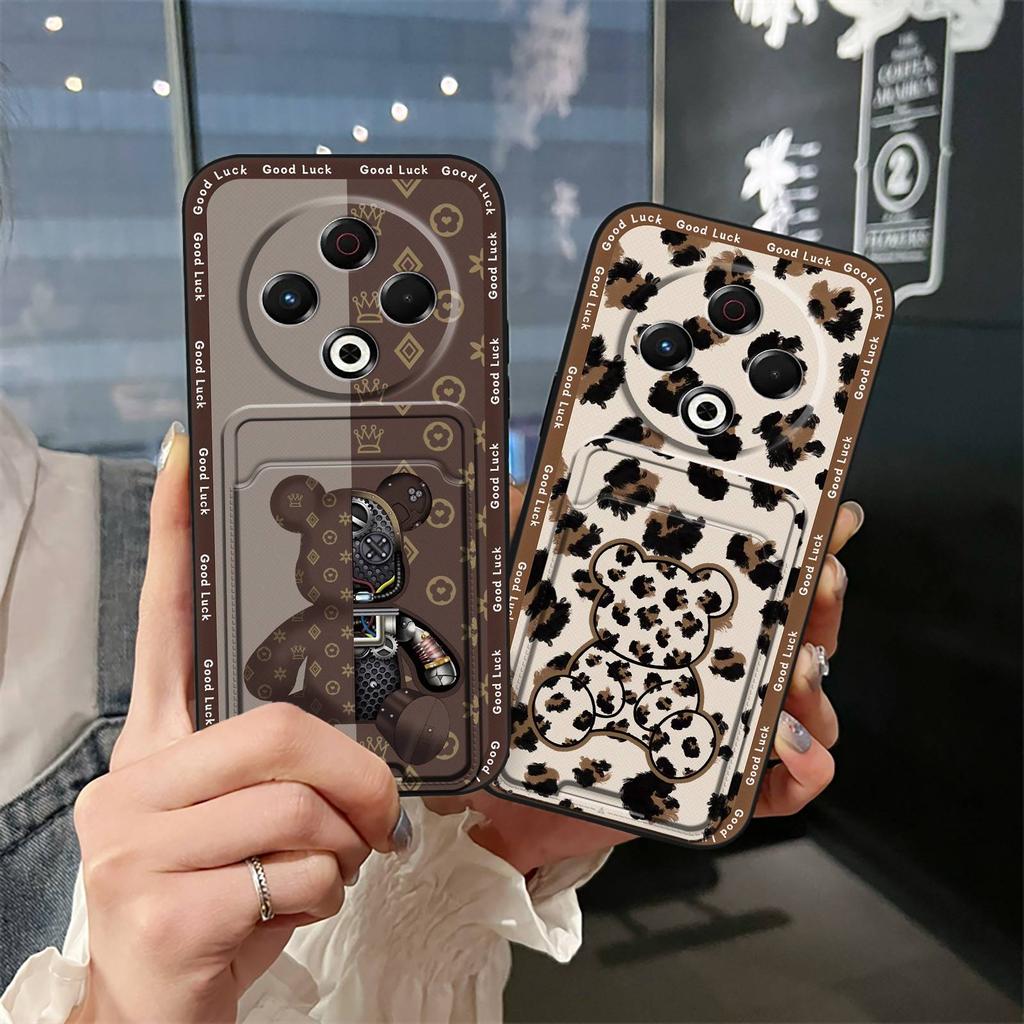 TPU Cute Phone Case For Tecno Spark30 4G/KL6 Card sleeve Silicone protective Durable Dirt-resistant Anti-dust Soft case