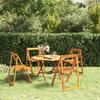 Day and Night - Day and Night Garden Chairs 4 Units Solid Acacia Wood