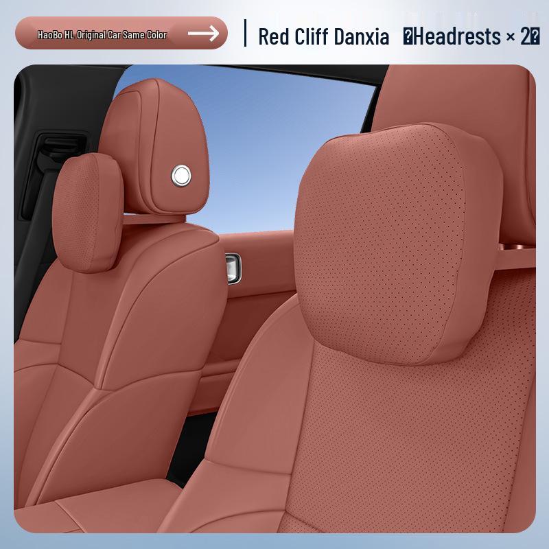 Essential Car Interior Set: Haobo HL Headrest, Lumbar Support, Neck & Waist Protection.