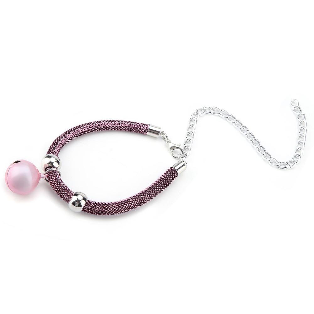 Cute Japanese Style Cat Collar With Bell Adjustable 20-38cm Length w/ Extension Chain Pet Nylon Pets Collar for Cats