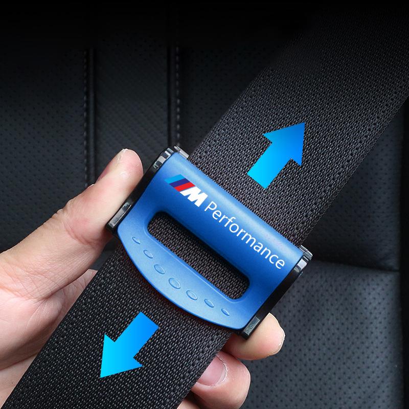 2Pcs Car Safety Seat Belt Buckle Clip Seatbelt Stopper Adjuster Clip For BMW M E34 E36 E60 E90 E46 E39 E70 F10 F20 F30 X5 X6 X1 M3 M5 M6 E71 F01 F87