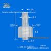 Translucent Pure PP Luer Swivel Connector for Equipment Use