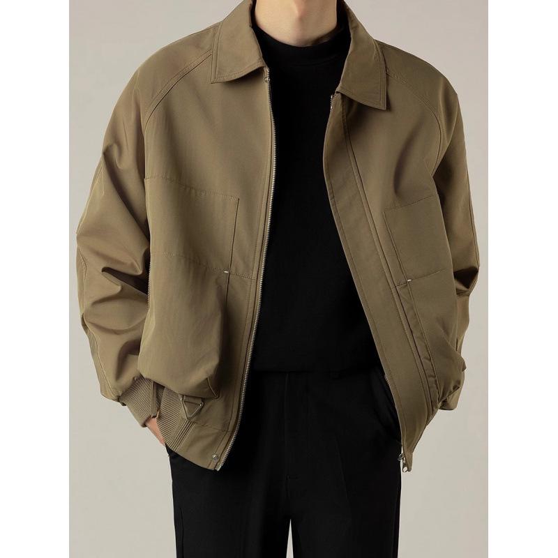 Men's Trendy Flight Suit: Spring/Autumn Versatile Lapel Jacket