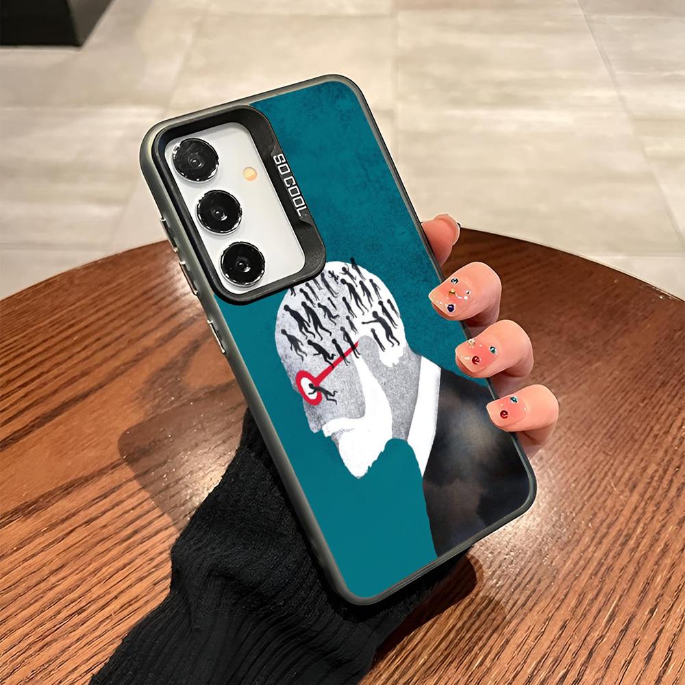 Sigmund Psychoanalysis Freud Phone Case For Samsung Galaxy S25 S24 S23 S22 S21 S20 Note20 Ultra Plus Fe Colored Silver Cover