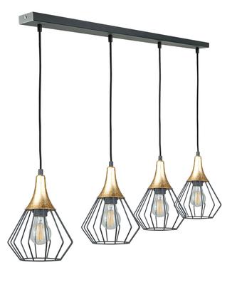 Pendant Lamp 4xE27 SELENE BLACK/GOLD