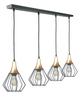 Pendant Lamp 4xE27 SELENE BLACK/GOLD