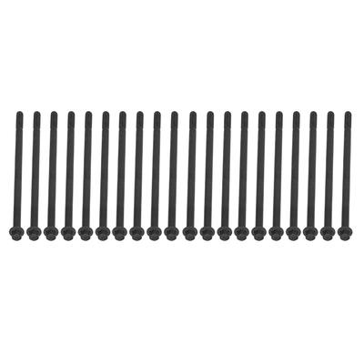 20Pcs Flange Bolt Hex Head Long Carbon Steel M8x180 Fastener for Machine Equipment