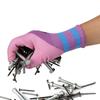 Latex Wrinkles Working Gloves Pink Protective Mittens Durable Rubber Coated Glove  Female