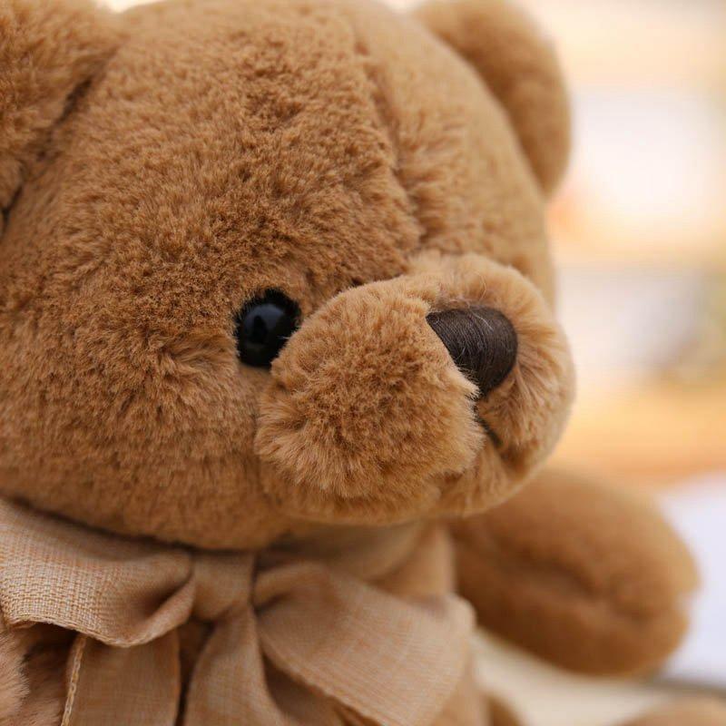 Cute Teddy Bear Plush Toy Hug Bear Doll Bow Tie Bear Doll Rag Doll Girl Birthday Gift