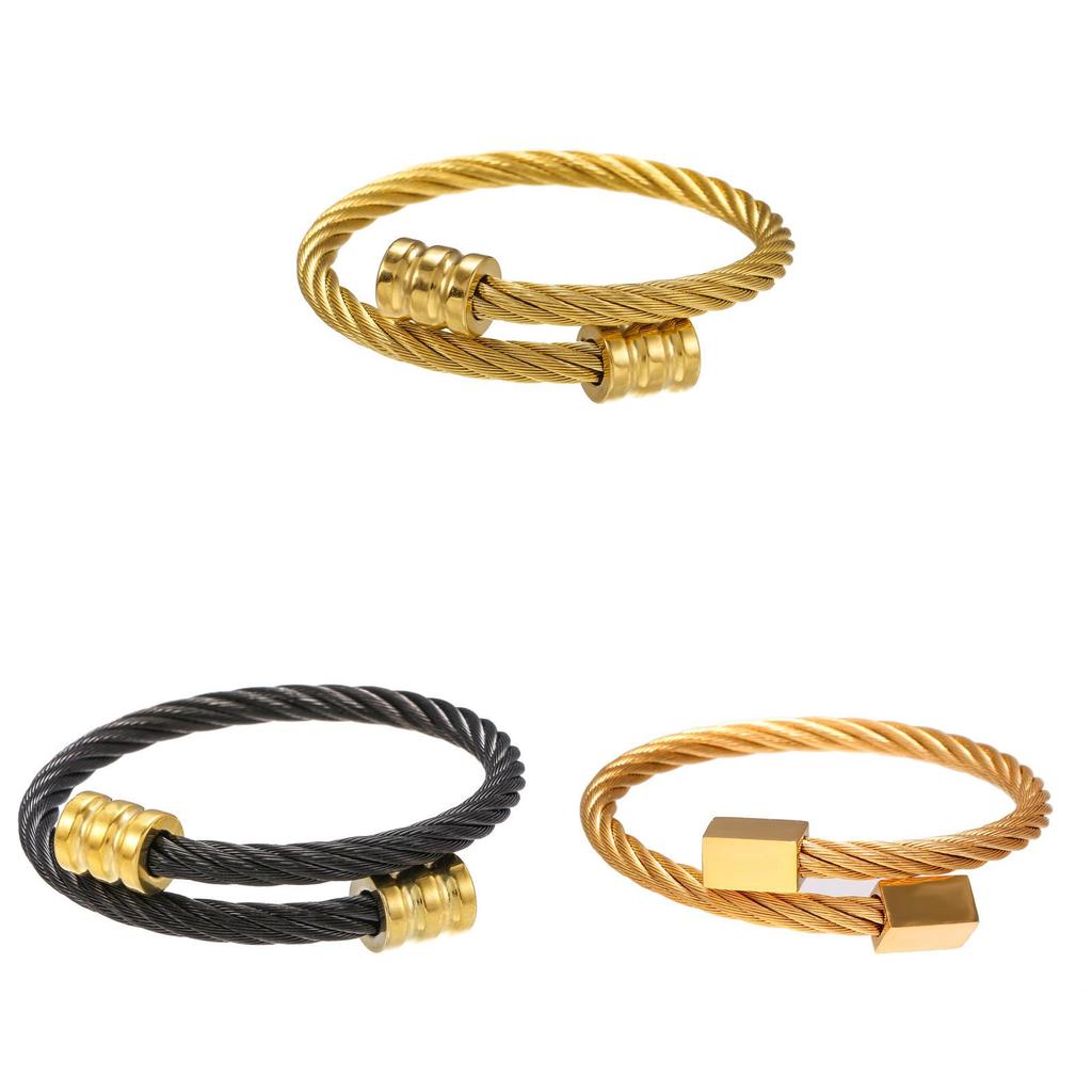 Geometric Crystal Bracelets For Men And Women Handmade Stainless Steel Jewelry Summer 2021