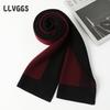 Cashmere Men's Scarf Long Scarf Business Casual Plaid Trend Autumn and Winter Light 2025 Knitting Warm and Comfortable