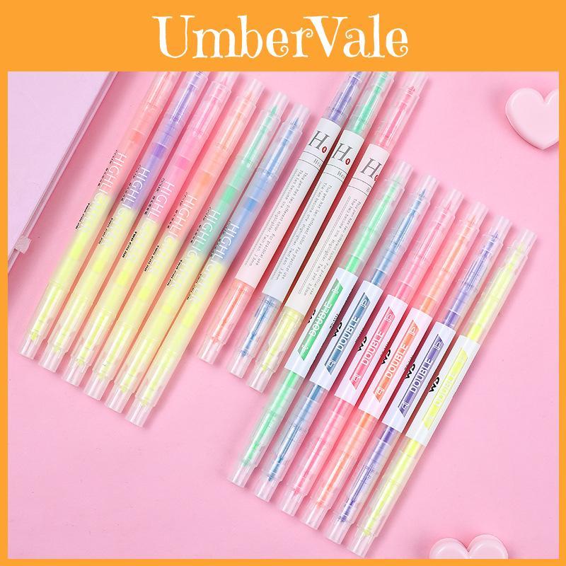 Fun And Practical Double-tipped Highlighters For Students Perfect For Note-taking