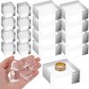 A74E-16 Pcs Square Acrylic Blocks For Display Clear Block Stand Polished Jewelry For Display Showcase