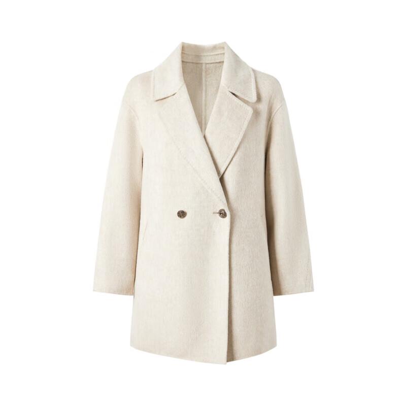 Women's Double-Breasted Camel Wool Double-Faced Winter Coat