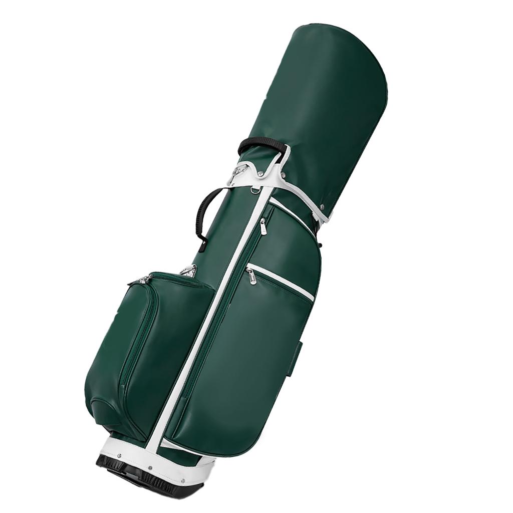 Golf Stand Bag Super Fiber Leather Stable Triangular Support Fashionable Appearance